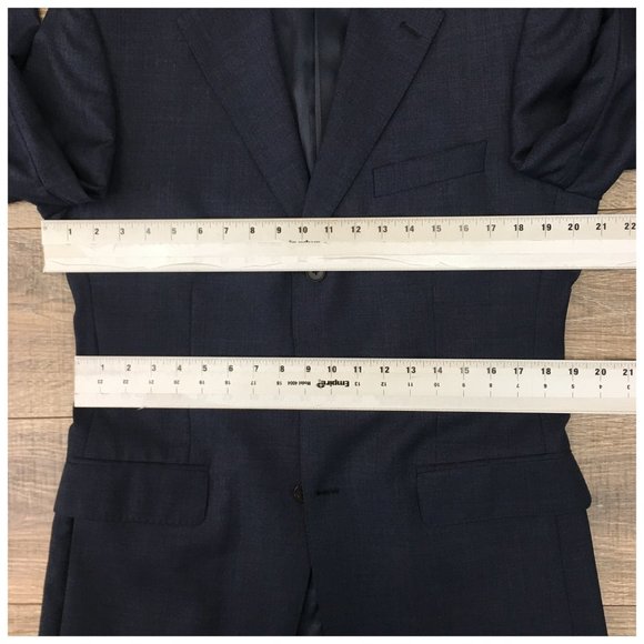 Jaeger Mens Blazer Sport Coat Three Button Jacket Wool Size 38R Men Casual Suits - Picture 11 of 13